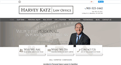 Desktop Screenshot of harveykatzlaw.ca